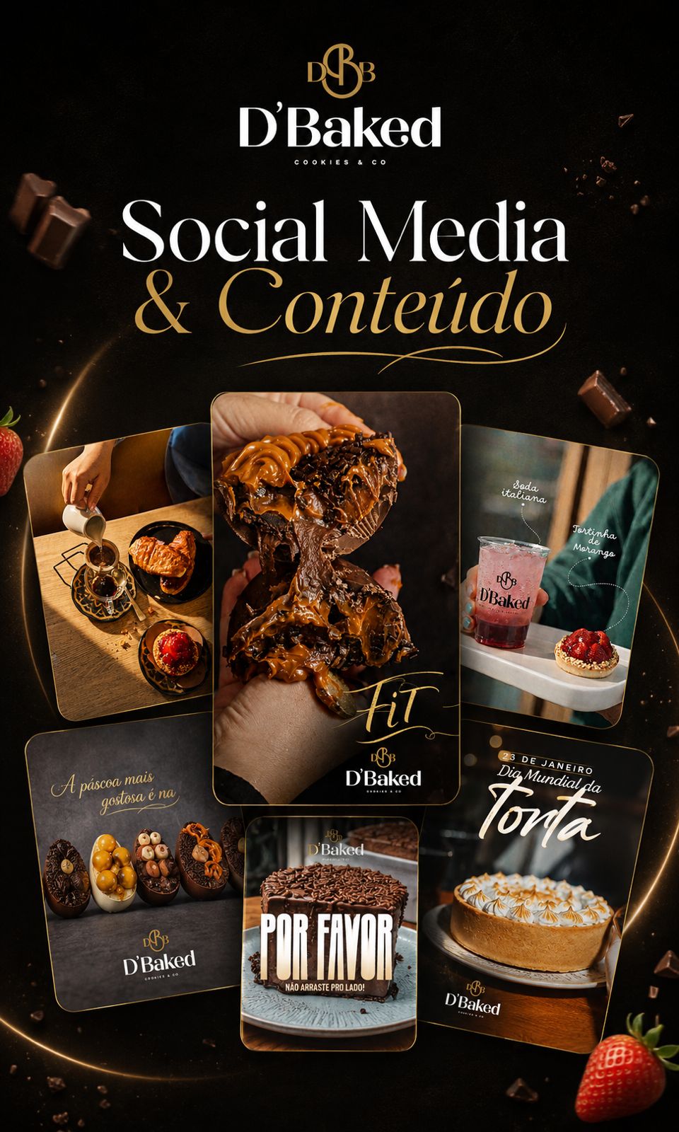 Projeto D’Baked — Social Media e Conteúdo